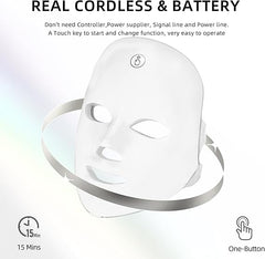 Blue Light Therapy Mask for Face Acne, Red LED Light Therapy Device