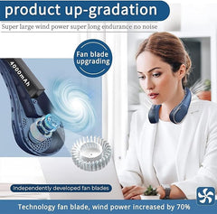 Neck Fan, USB Rechargeable Personal Fan
