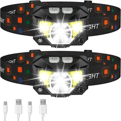 LHKNL Headlamp Flashlight, Lumen Ultra-Light Bright LED Rechargeable