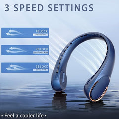 Neck Fan, USB Rechargeable Personal Fan