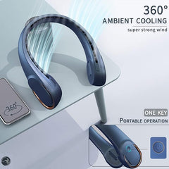 Neck Fan, USB Rechargeable Personal Fan